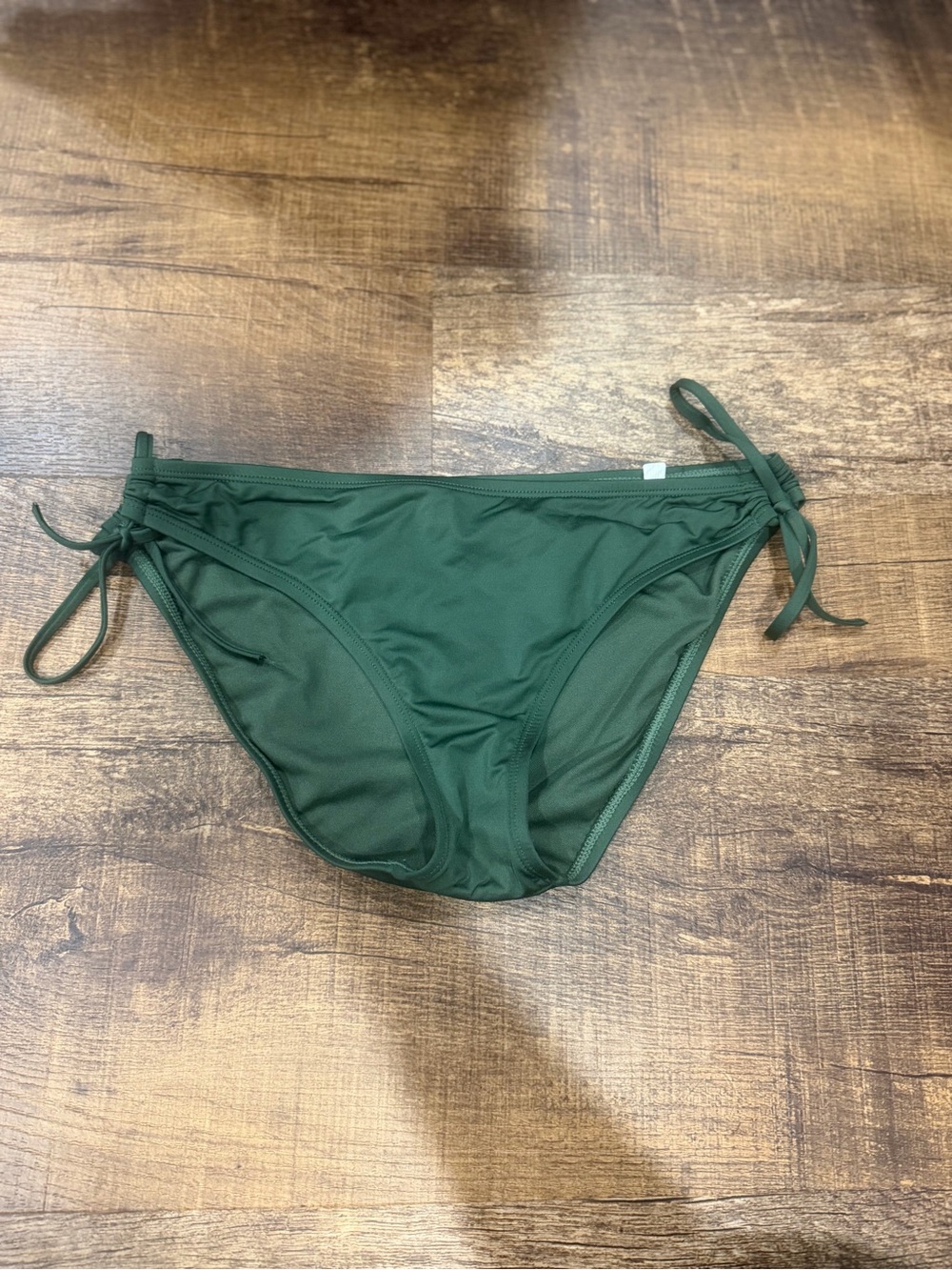 Shade & Shore Forest Green Tie-Side Bikini Bottom
